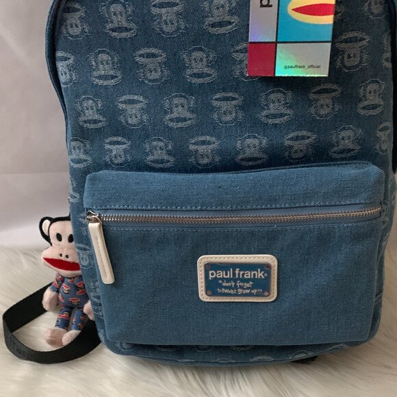 PAUL FRANK All Around Denim Backpack in Light Denim - Picture 4 of 9